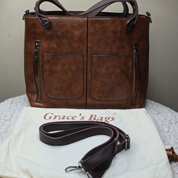 NWT Ilse’s Timeless Elegance | Shoulder Bag Brown - Picture 2 of 11